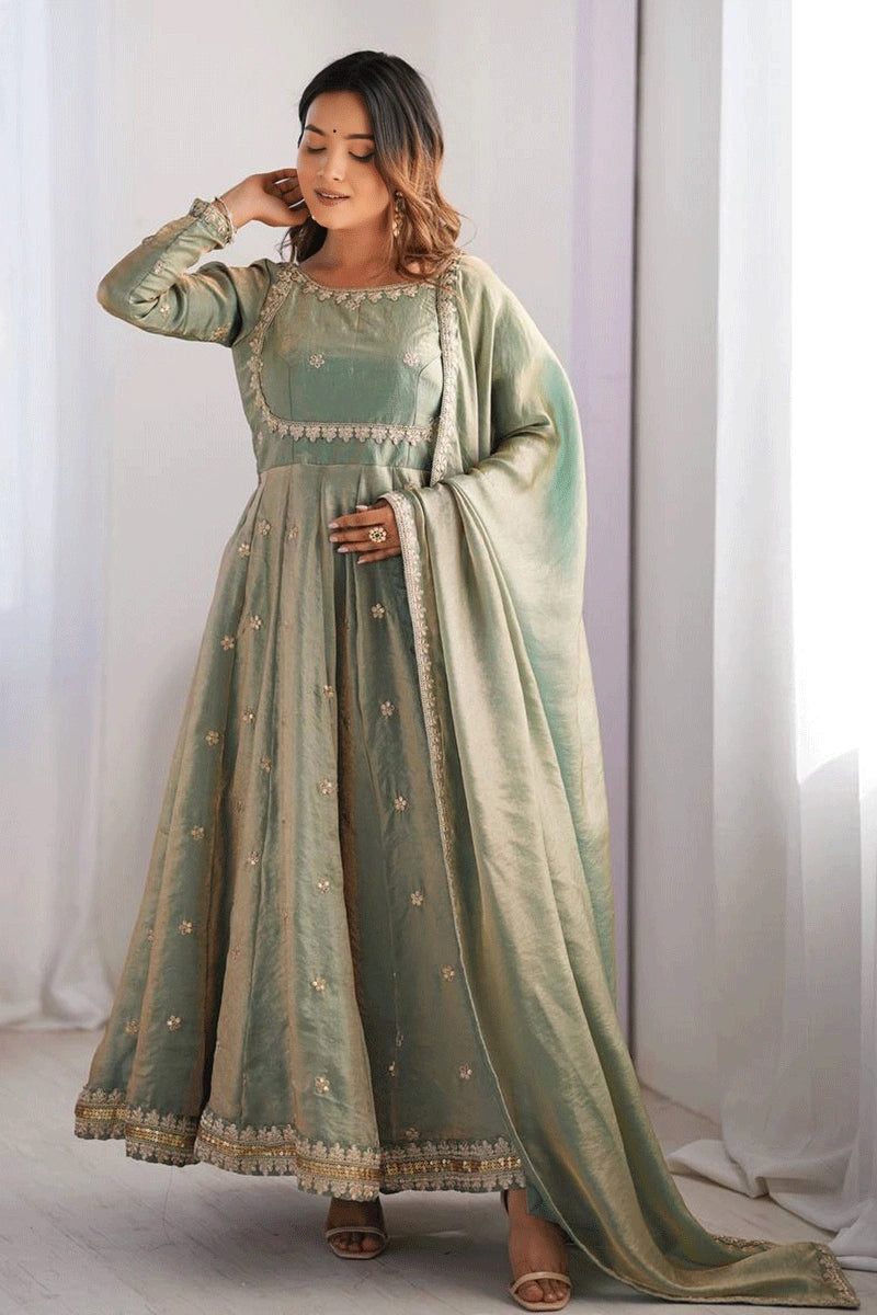 gen z anarkali dress for girls