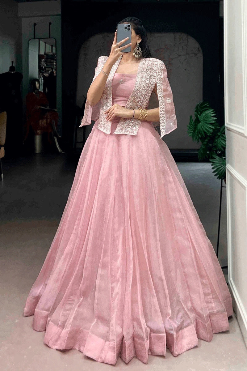 designer lehenga with koti