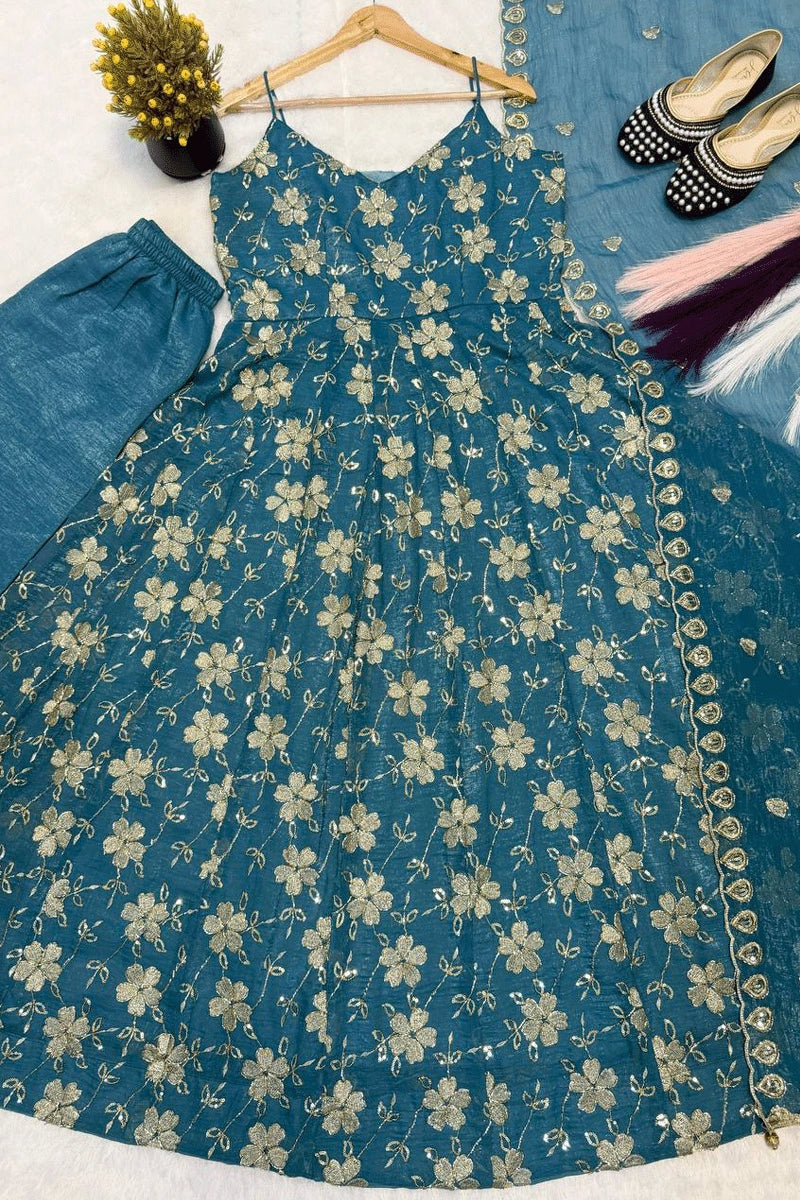 stylish long anarkali outfit