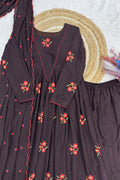 stylish long sleeve cotton dress