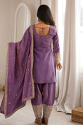 stylish purple farshi shalwar outfit