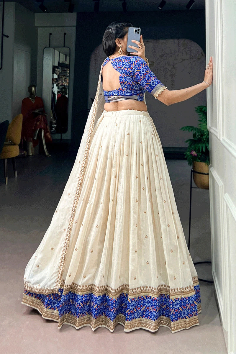 stylish wedding guest lehenga
