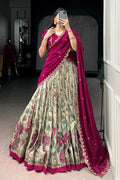 tasar silk lehenga choli for wedding