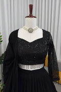 traditional black lehenga choli