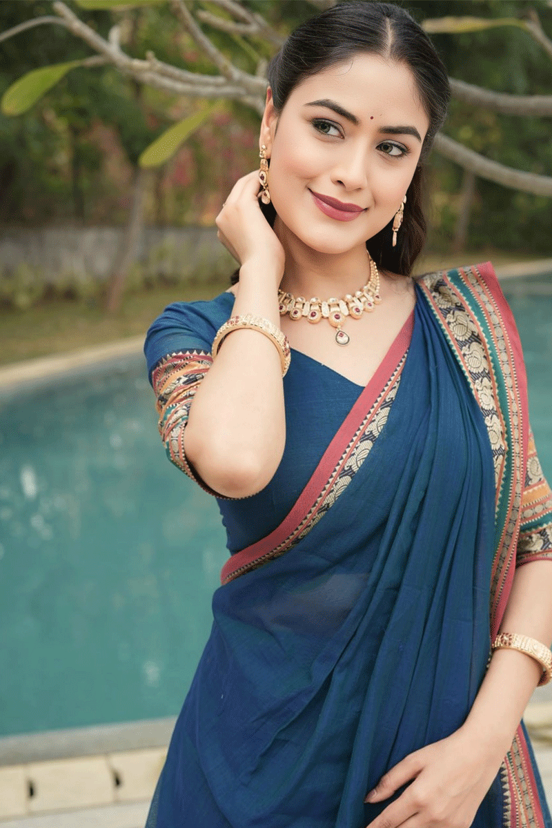 traditional kerala half saree for women