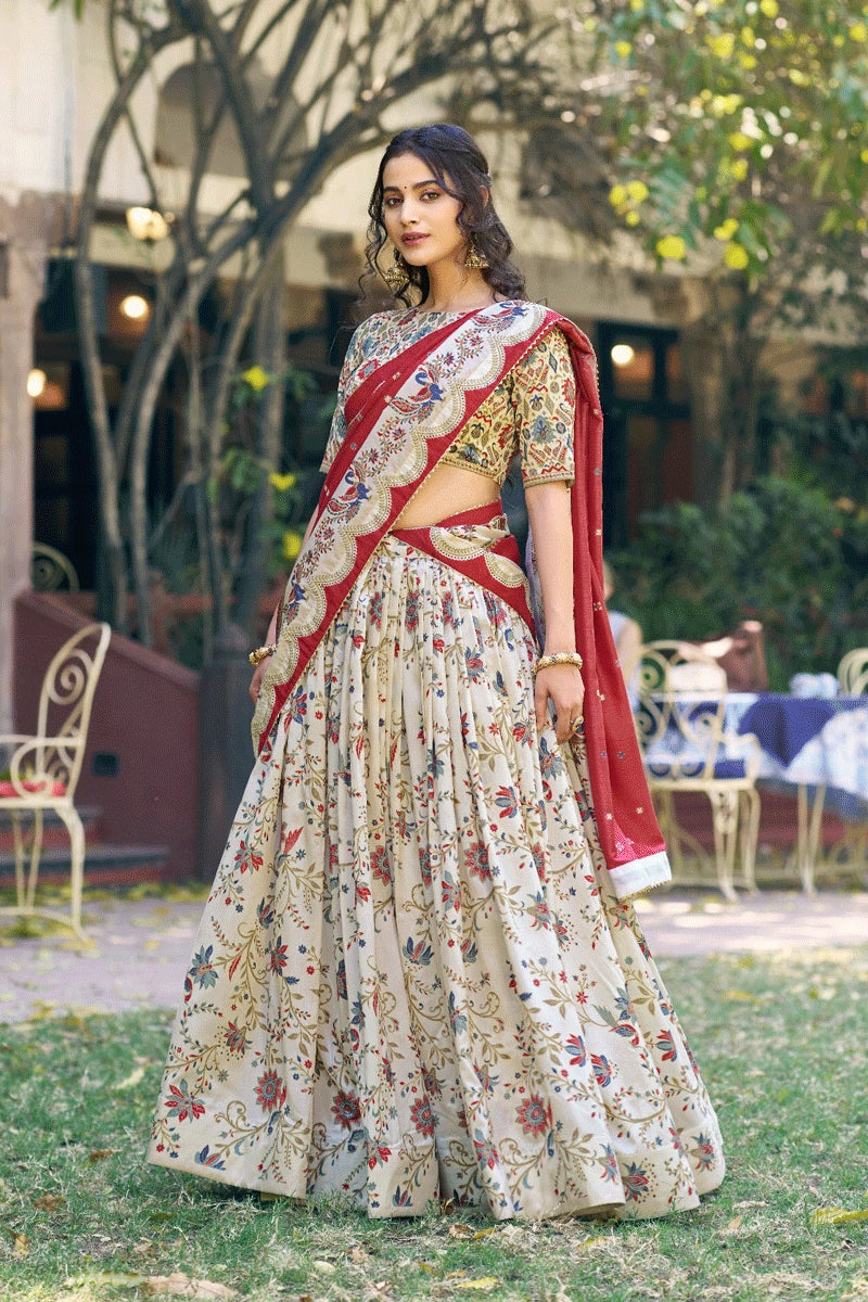 onam special half saree for women