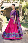 traditional pattu half saree