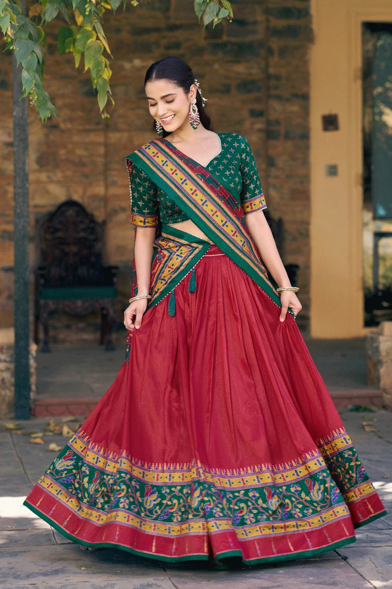 traditional pongal special half saree