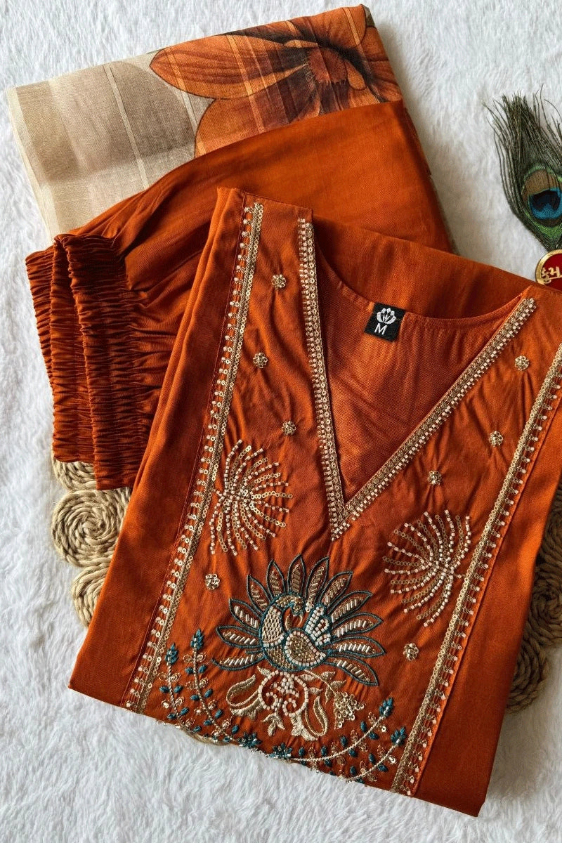 traditional pooja wear dress