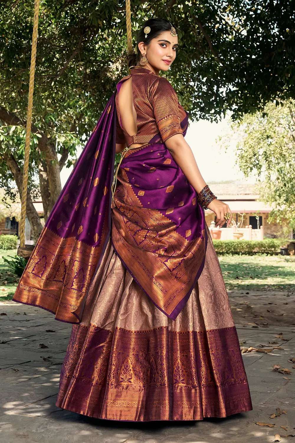 Half Saree Models Designs for Women 2024