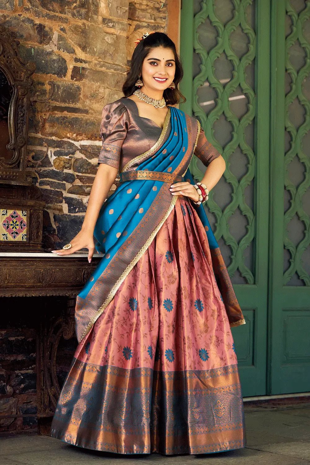 traditional half saree online shopping