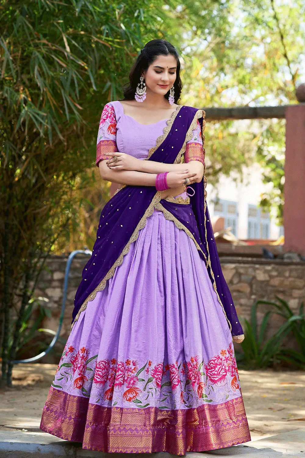 traditional half saree online