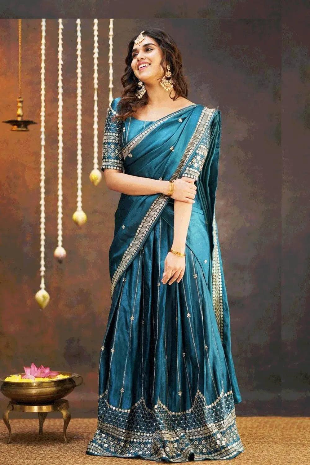 traditional half saree online shopping