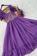 trendy embroidery gown design