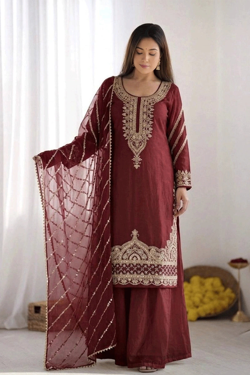 trendy plazzo dress design