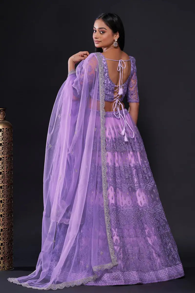 Net Lehenga Blouse Design For Wedding