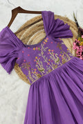 wedding function embroidered gown