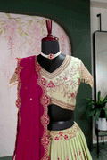 wedding function embroidery lehenga