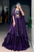 wedding function lehenga with shrug
