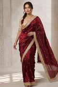 wedding function silk saree