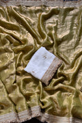 wedding guest gold saree