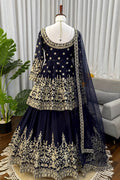 wedding guest sequin lehenga