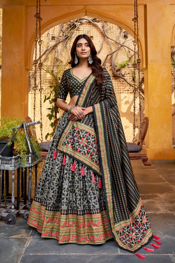 wedding guest silk lehenga choli