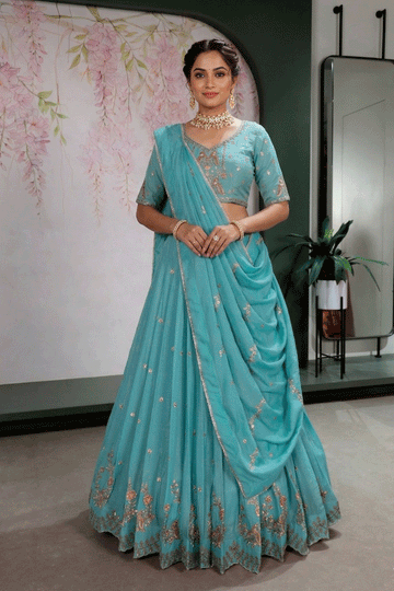 wedding night zari work lehenga choli