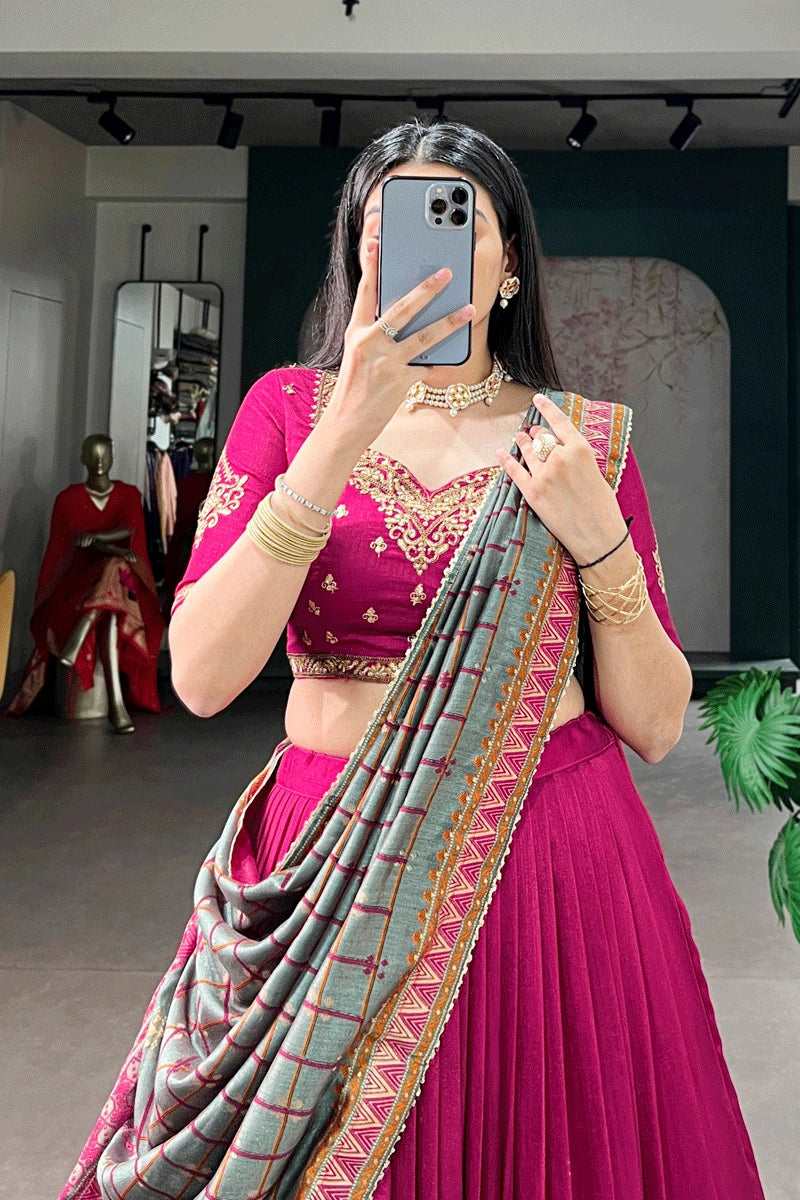 wedding special embroidered lehenga