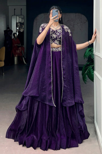 wedding special lehenga choli with shrug