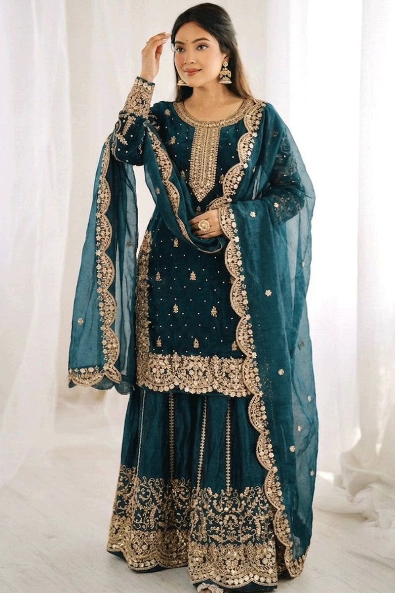 wedding special plazo dress