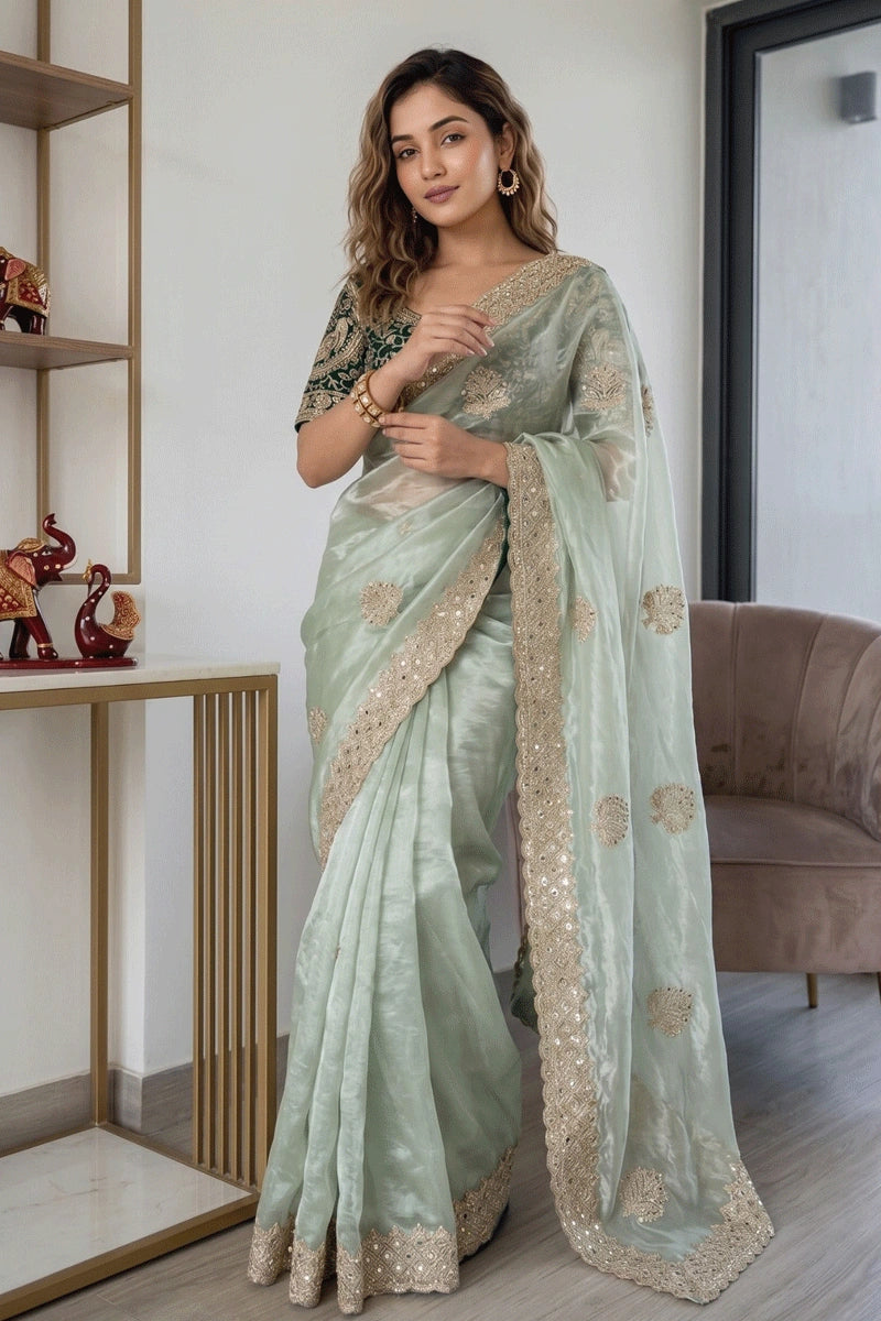 fully stitched saree for women