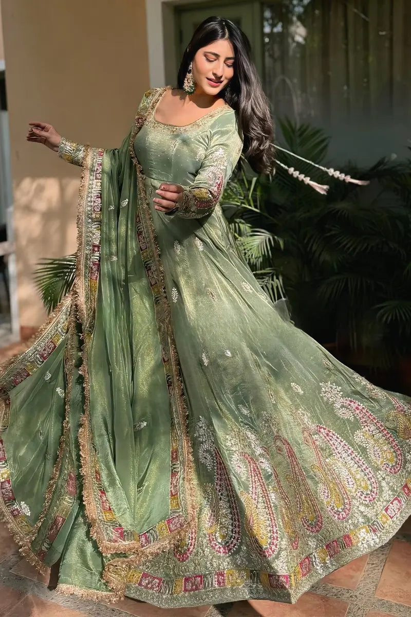 Indian Evening Gown For Wedding Reception Online