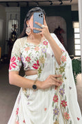 white lehenga for wedding function