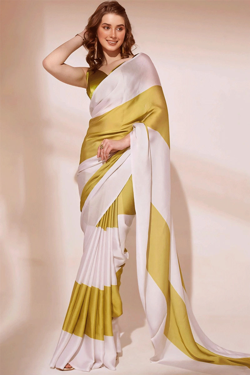 white saree for wedding function