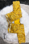 yellow blouse design