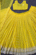 yellow lehenga for haldi ceremony