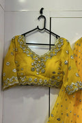 yellow lehenga for haldi with price