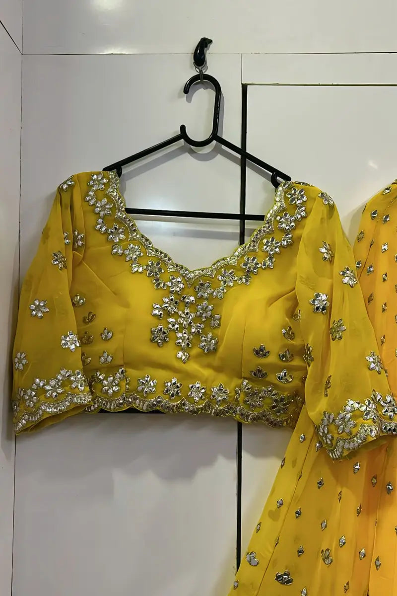 yellow lehenga for haldi with price