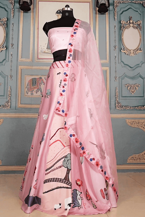 Alia bhatt Style Pink Top Lehenga 2021