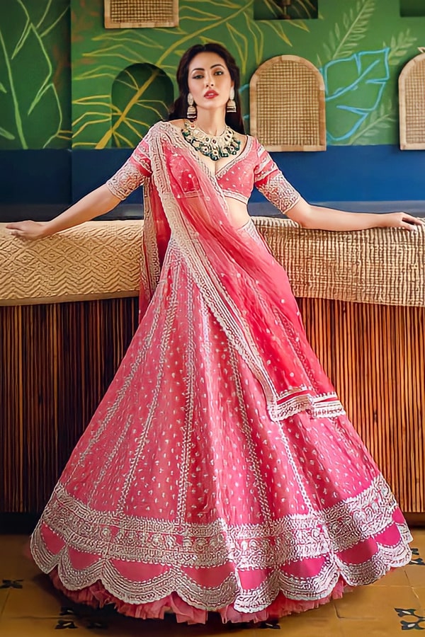 Anushree reddy pink Lehenga Designer Online 2021