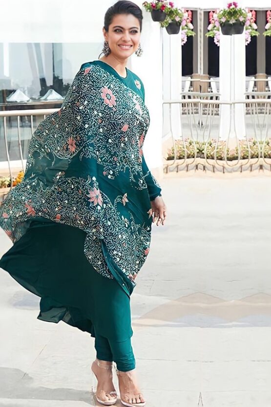 Dilwale kajol dress teal Buy online 2021 (Gown)