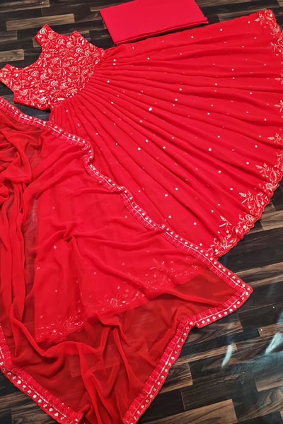 Party wear gown dress design 2021 red