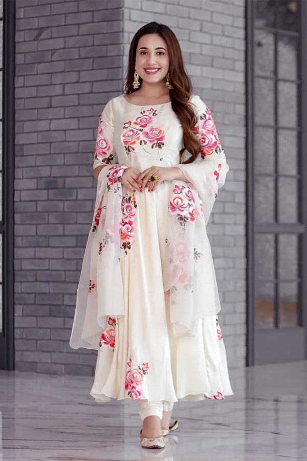 Raksha bandhan special dress for girls 2021 White
