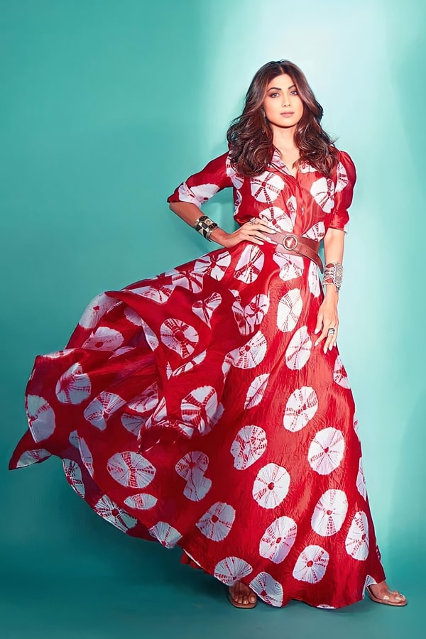 Shilpa shetty Red gown dresses 2021 buy