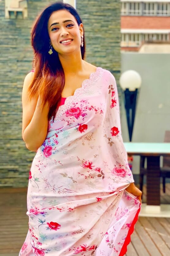 Shweta tiwari pink saree buy online 2021