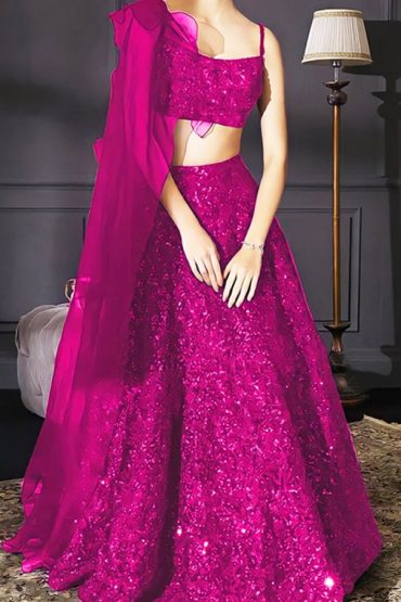 Stylish party wear lehenga for teenage girl 2021 Pink