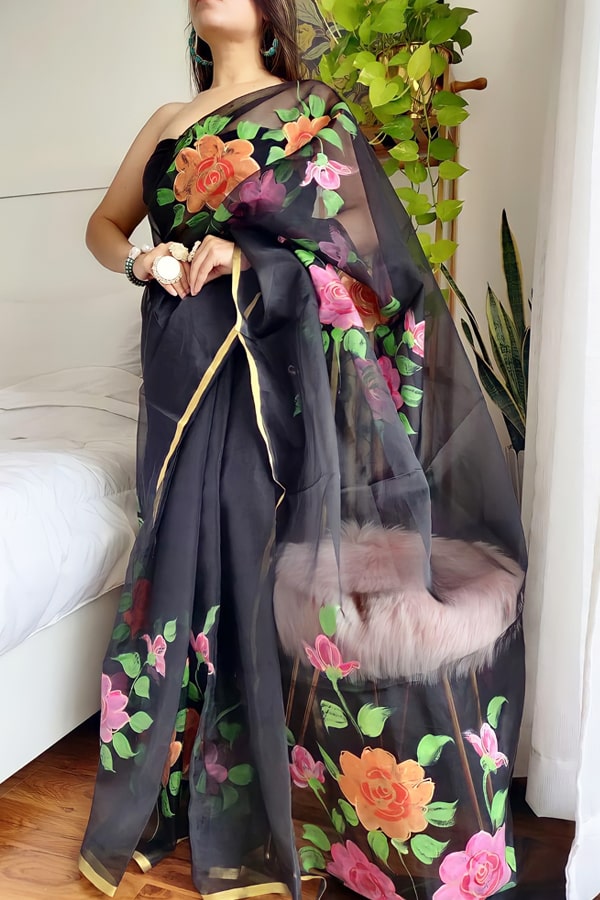 Modern Designer saree for wedding Reception
