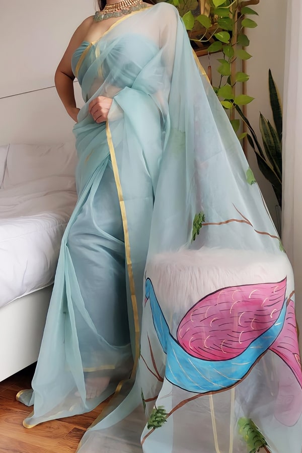 Modern Designer saree for wedding Reception