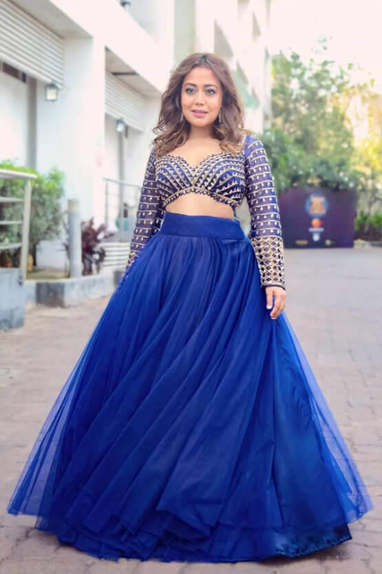Neha kakkar blue lehenga Indian Idol 12 Buy
